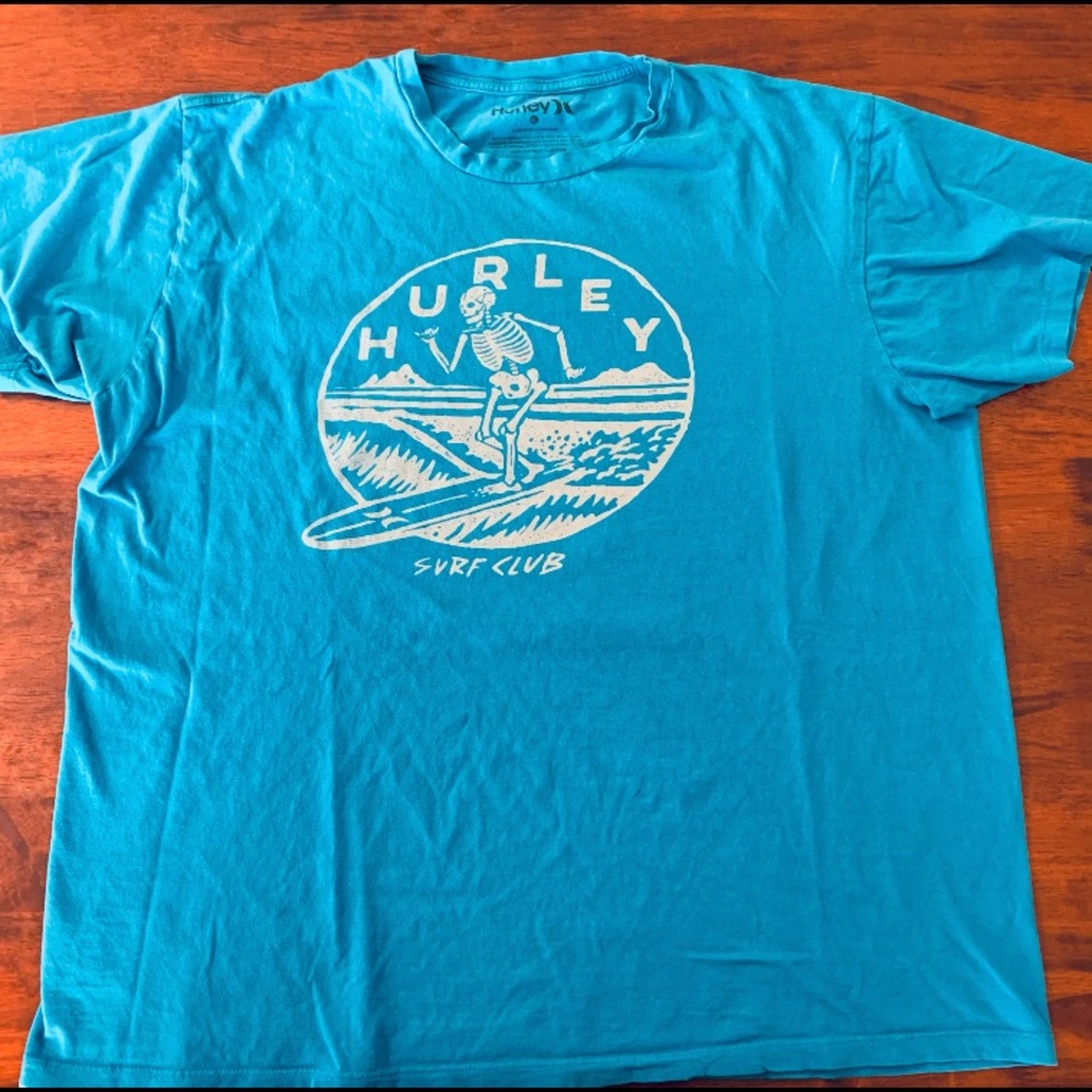 Hurley Men’s Graphic T-shirt, Blue, size XL